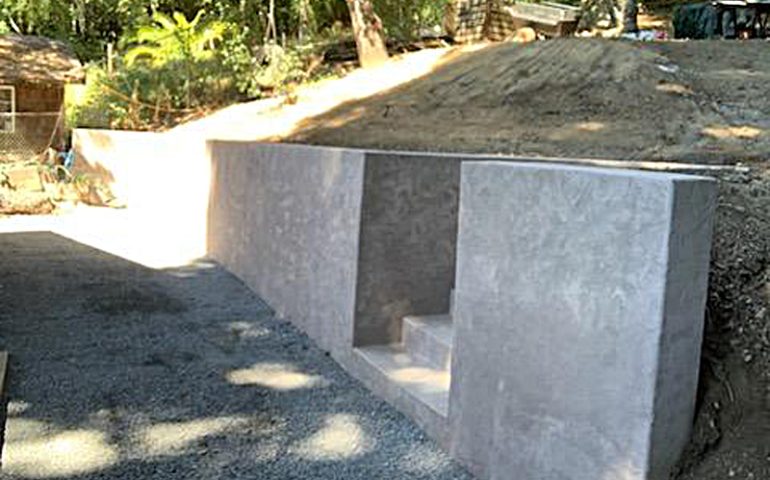 Retaining walls in Santa Rosa by Strode Engineering.